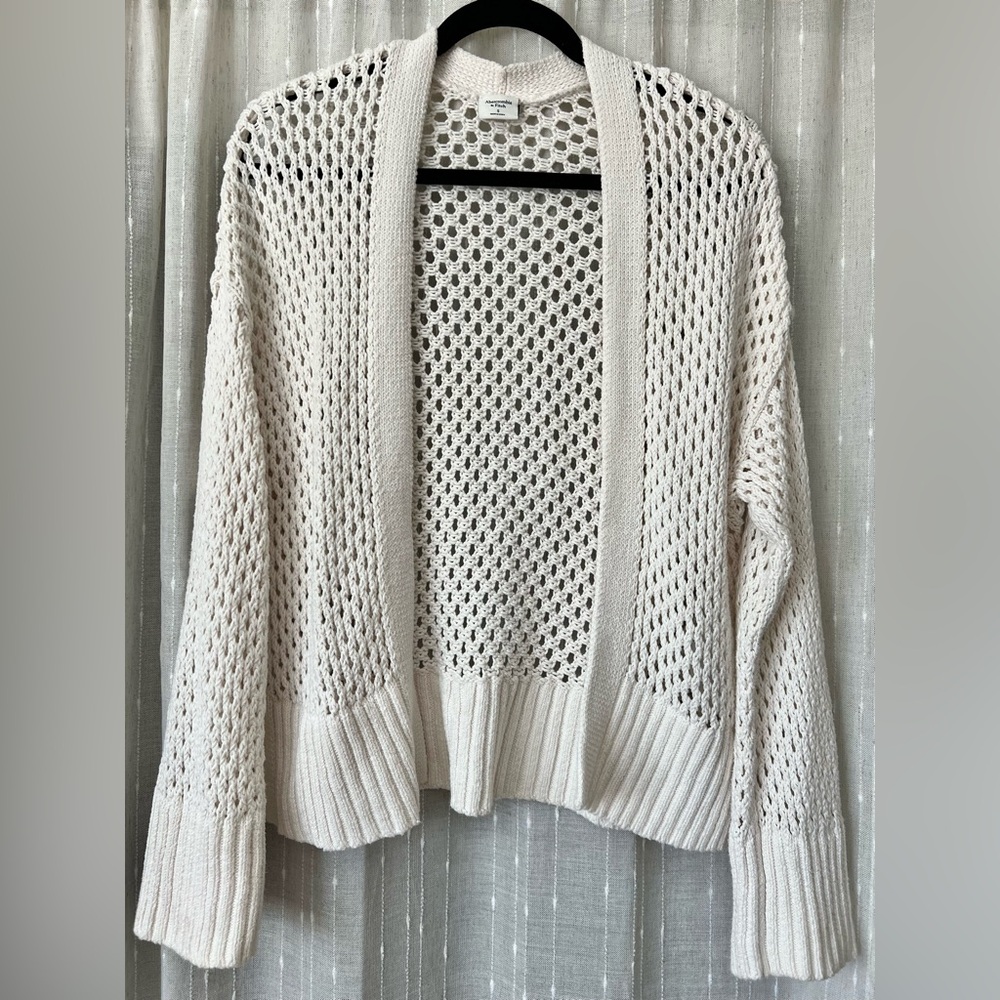 Abercrombie Mesh Stitch Cardigan